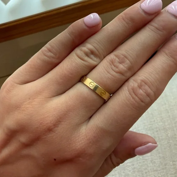 Cartier Love wedding band yellow gold size 55 - Picture 8 of 9